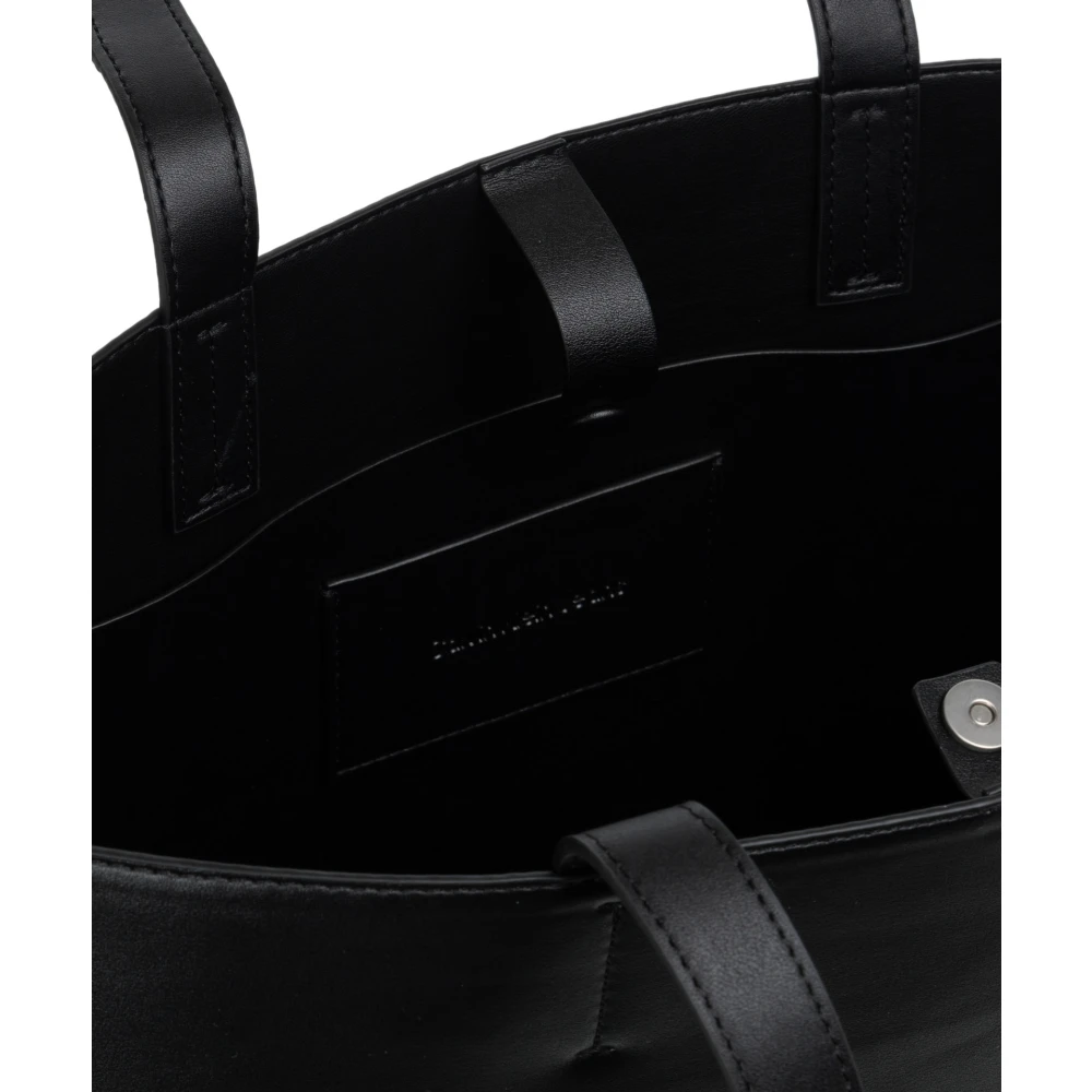 Calvin Klein Jeans Eenvoudige Tote Bag met Logo Black Dames