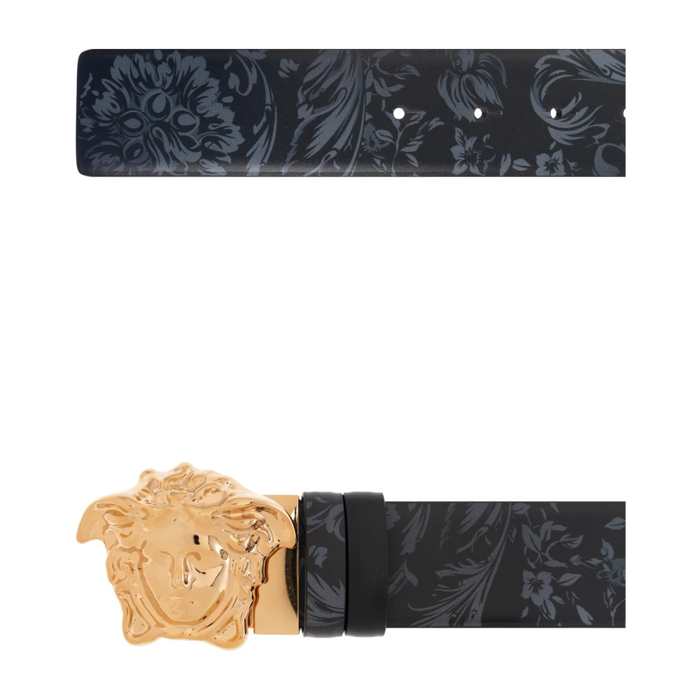 Versace Omkeerbare riem Black Heren