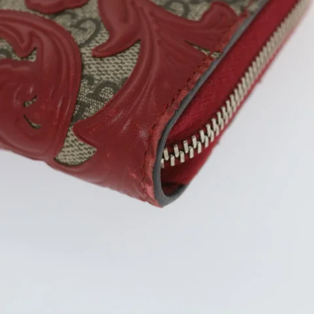 Gucci Vintage Pre-owned Leather wallets Red Dames