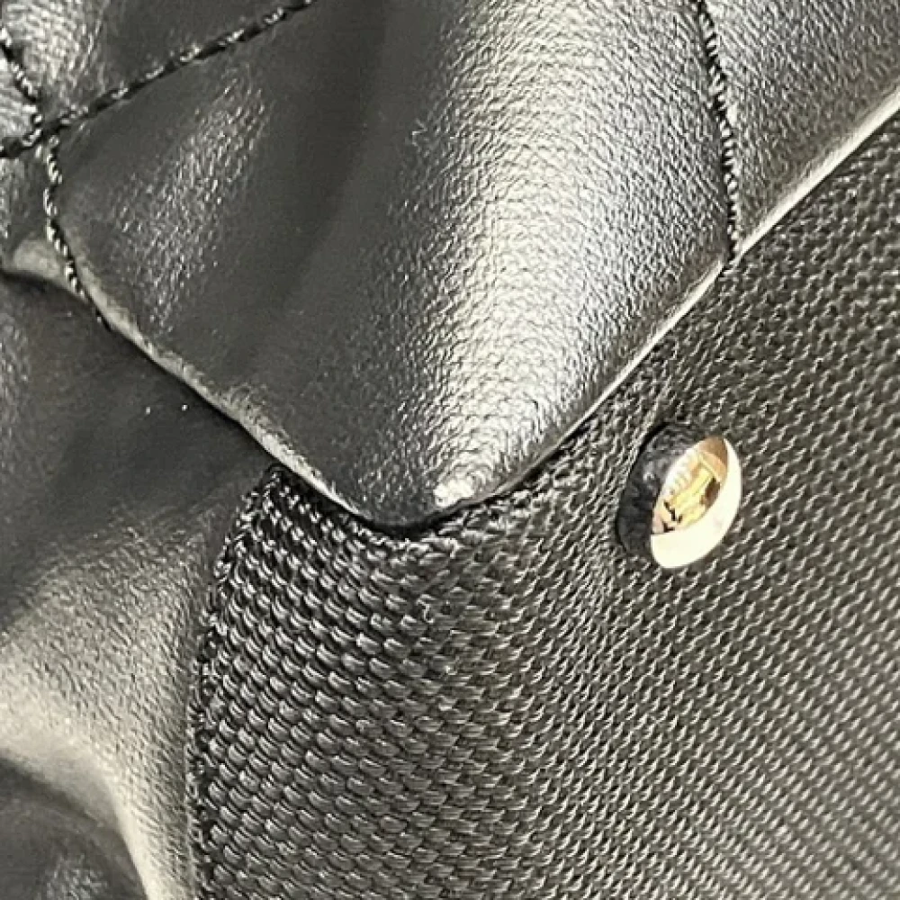 Chanel Vintage Pre-owned Canvas chanel-bags Black Dames