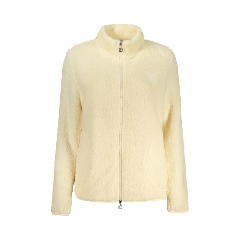Laura Biagiotti Women's Beige Zip-Throughs, Xl, Long-Sleeved Sweatshirt