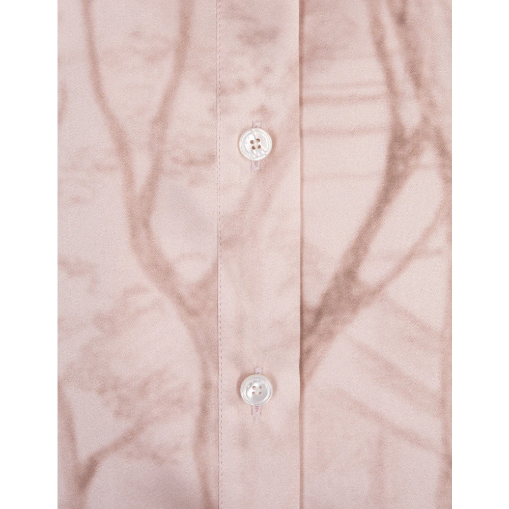 Kiton Zijden Roze Elegant Sjaal Pink Dames
