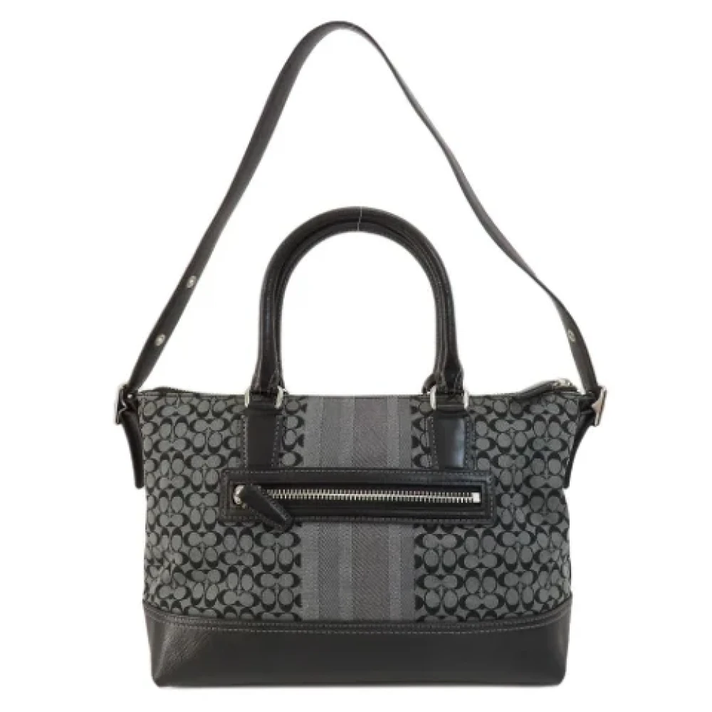 Coach Pre-owned Canvas handbags Black Dames