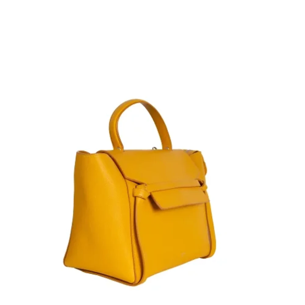 Celine Vintage Pre-owned Leather celine-bags Yellow Dames