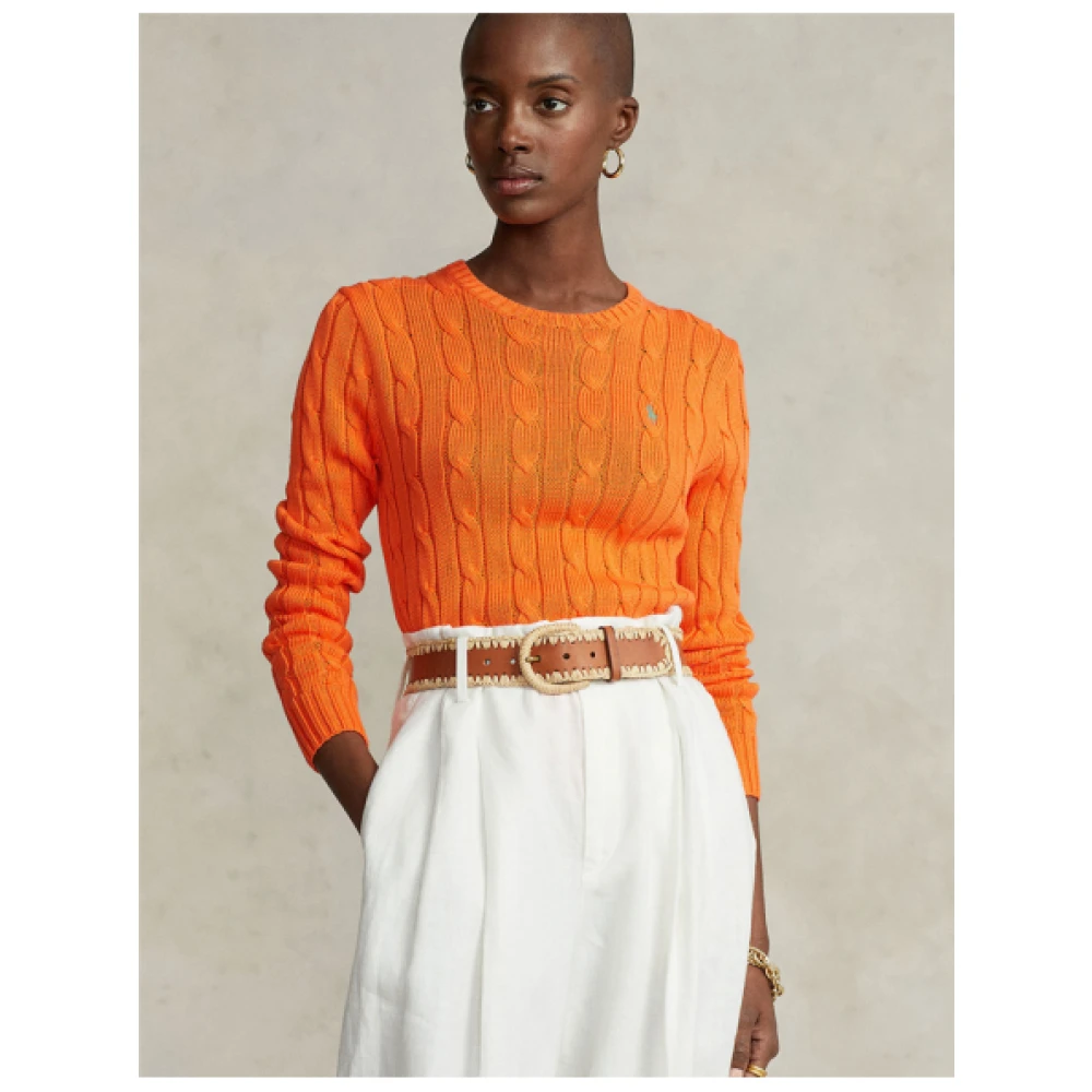 Polo Ralph Lauren Gebreide Julianna Trui in May Orange Dames