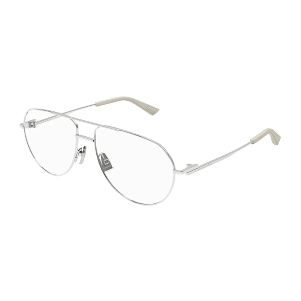 Bottega Veneta Metallic Optische Frames voor Vrouwen Gray Dames
