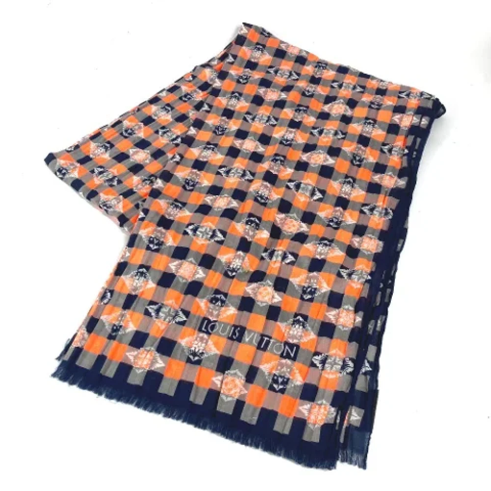 Louis Vuitton Vintage Pre-owned Cotton scarves Multicolor Dames