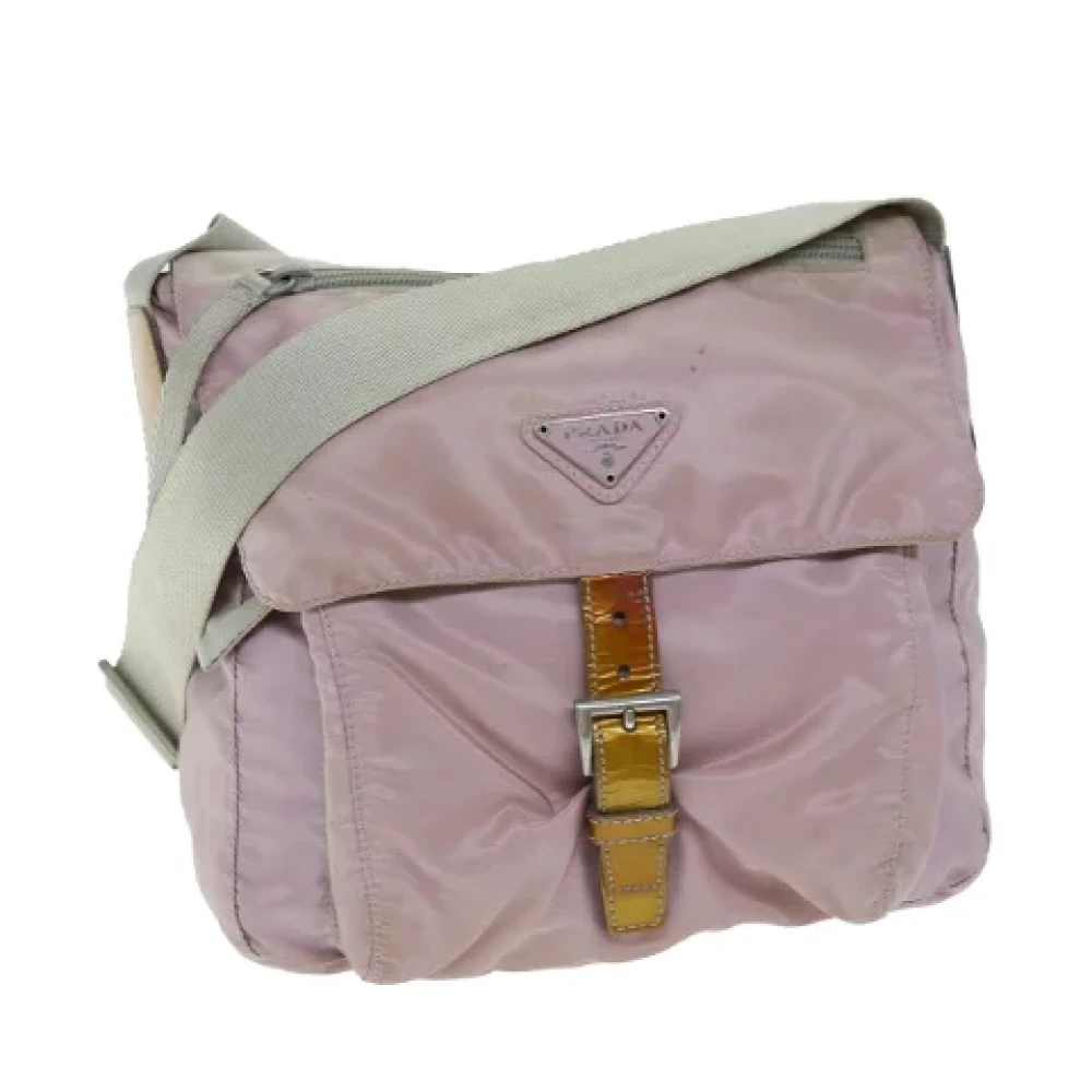 Prada Vintage Pre-owned Nylon prada-bags Pink Dames