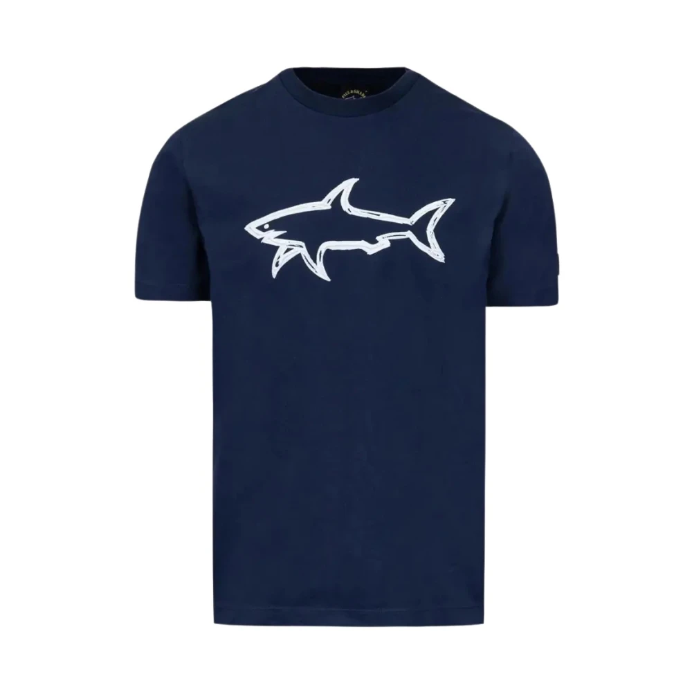 PAUL & SHARK Blauwe T-shirts en Polos Blue Heren