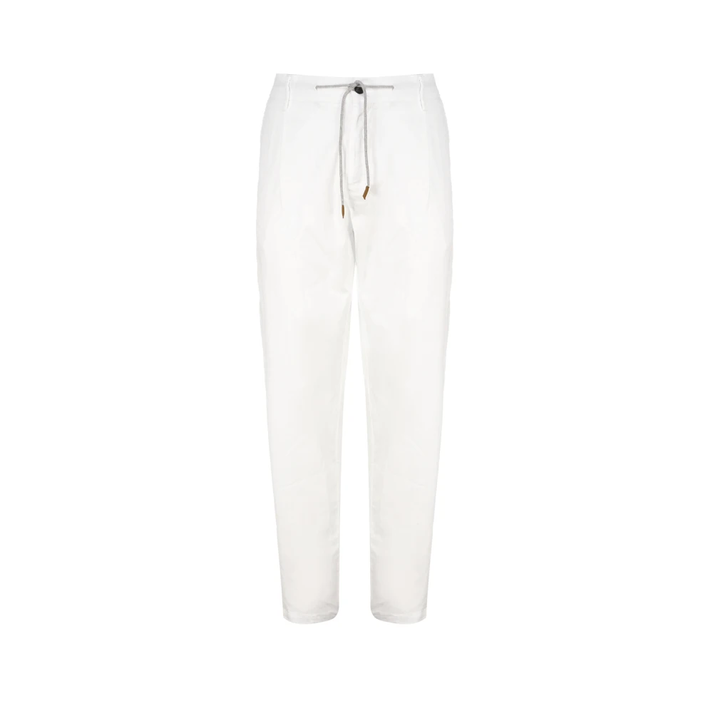 Eleventy Slim-fit Trousers White Heren