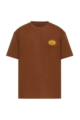 Bomulls-T-shirt med tryckt logotyp