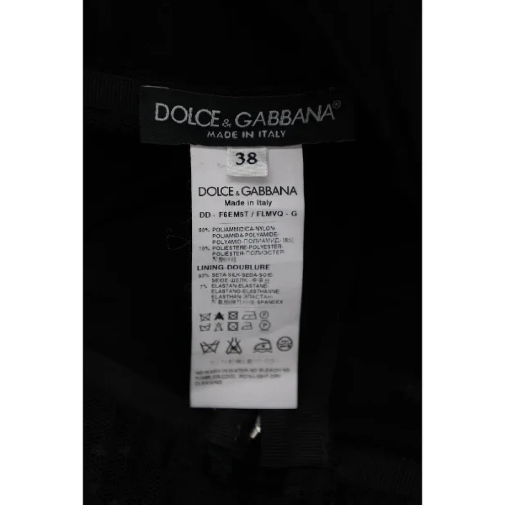 Dolce & Gabbana Pre-owned Nylon dresses Black Dames