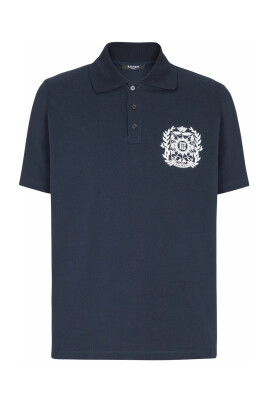 polo-en-coton-imprime-ecusson