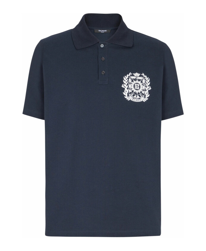 polo-en-coton-imprime-ecusson