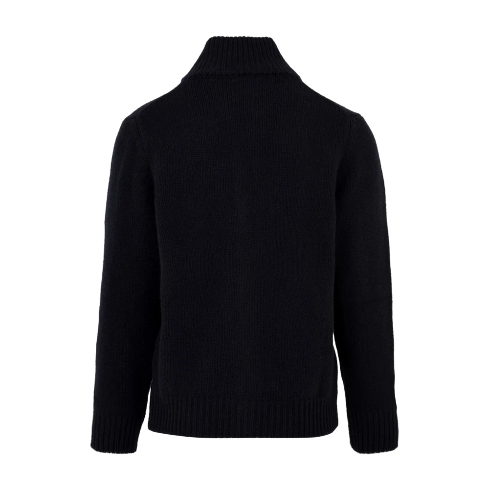 Filippo De Laurentiis Blauwe Cardigan Sweaters voor Mannen Black Heren