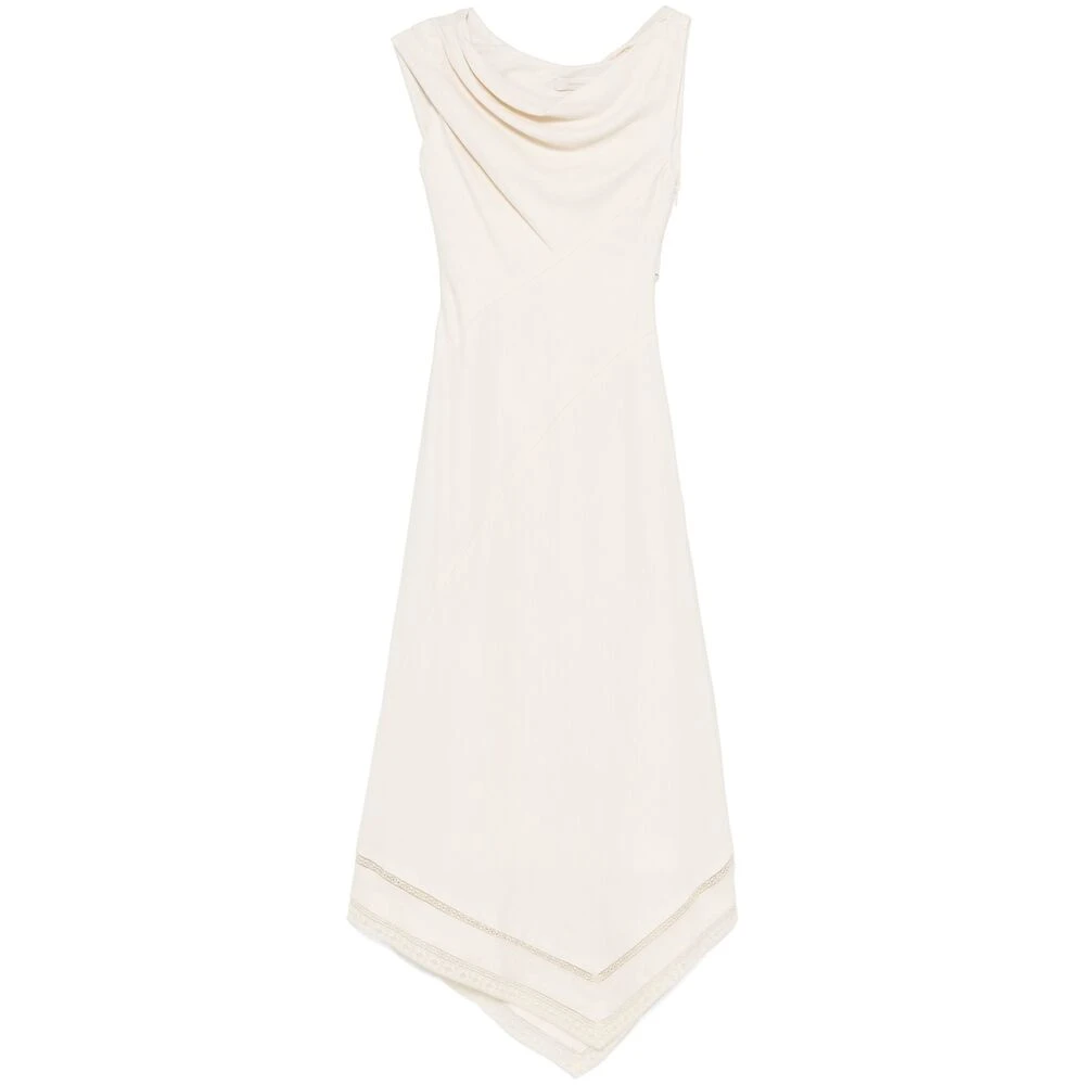 Faithfull the Brand Beige Jurk met Verborgen Sluiting Beige Dames