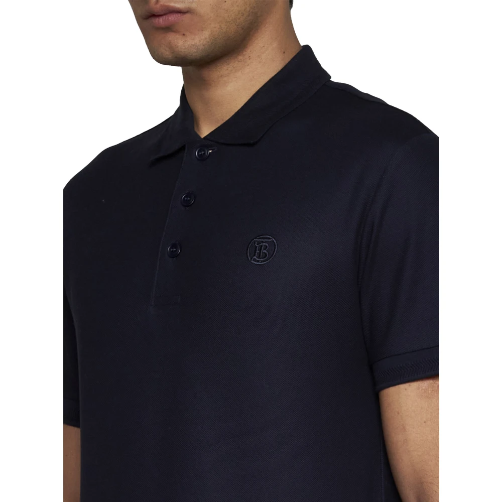 Burberry Vintage Check Polo Shirt Blue Heren