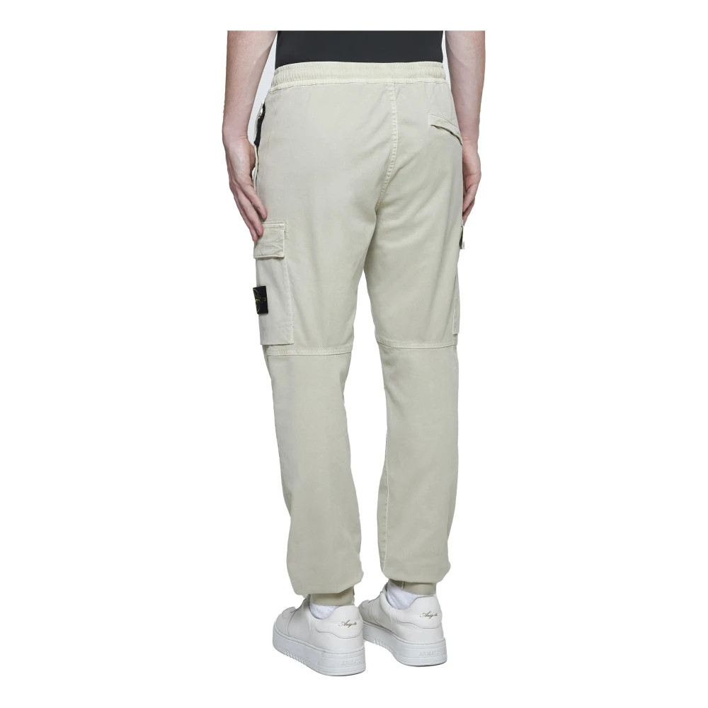 Stone Island Off-White Tapered Broek Beige Heren