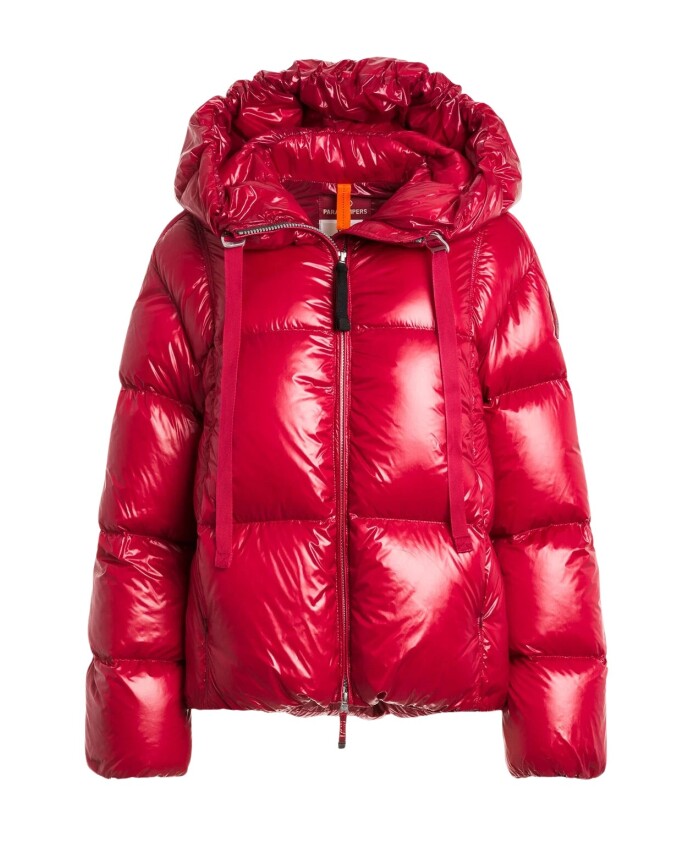 doudoune-rouge-a-capuche-fleurie