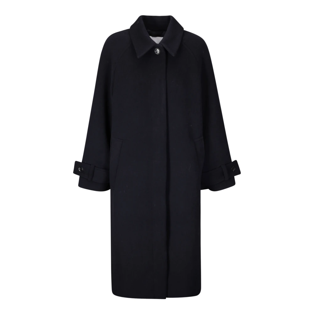 Samsøe Stijlvolle Alma Coat voor vrouwen Black Dames