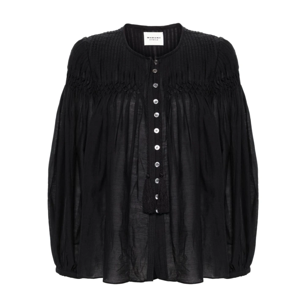 Isabel Marant Étoile Women's Black Blouses & Shirts, Female,, Clothing Shirts Ss24 Medium