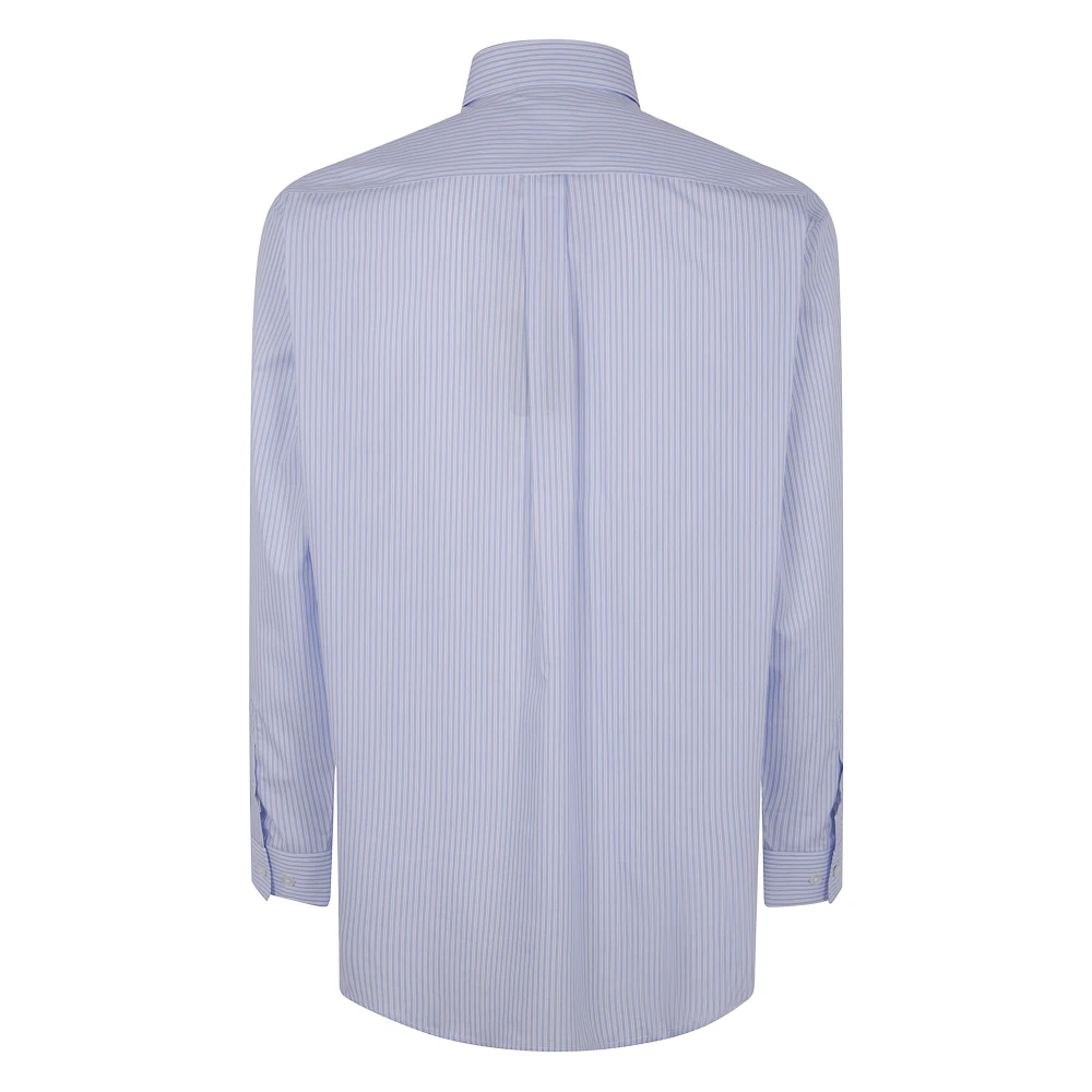Drole de Monsieur Gestreept Overhemd Blue Heren