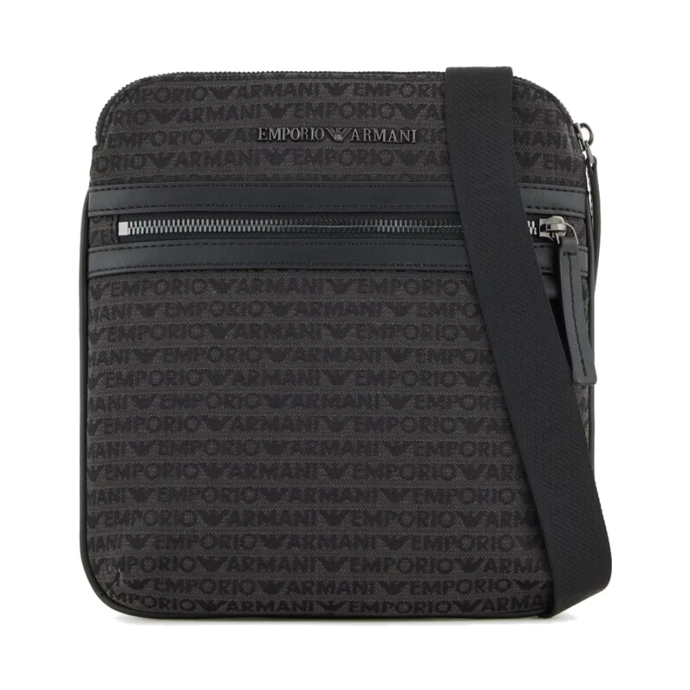 Emporio Armani Men's Black Shoulder Bag Em001780af13823u8168 - Cross Body Messenger - One Size - Bags