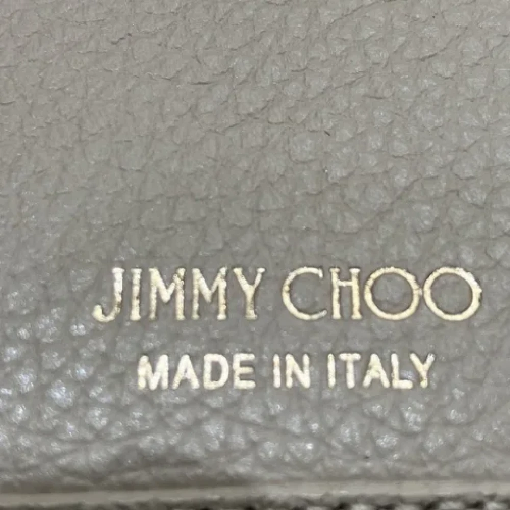 Jimmy Choo Pre-owned Leather wallets Beige Dames