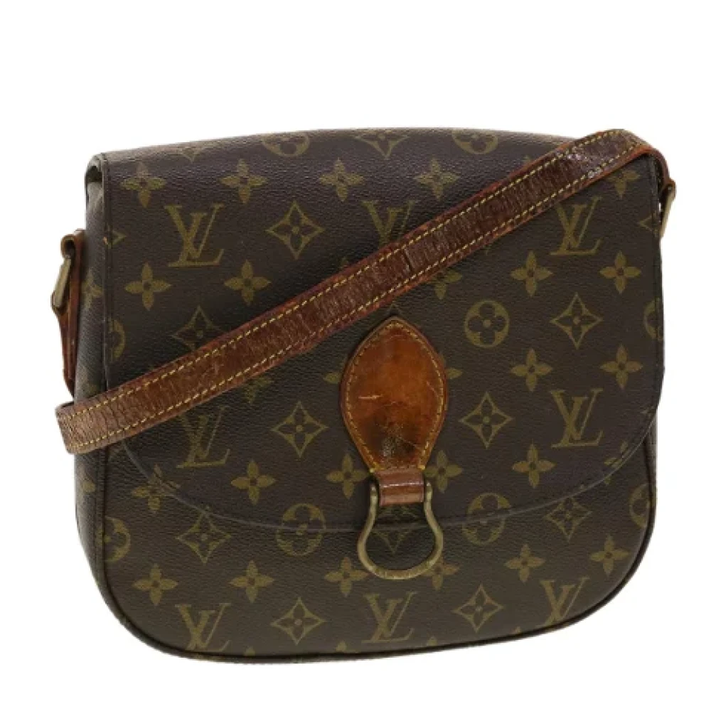 Louis Vuitton Vintage Tweedehands Bruin Canvas Louis Vuitton Saint