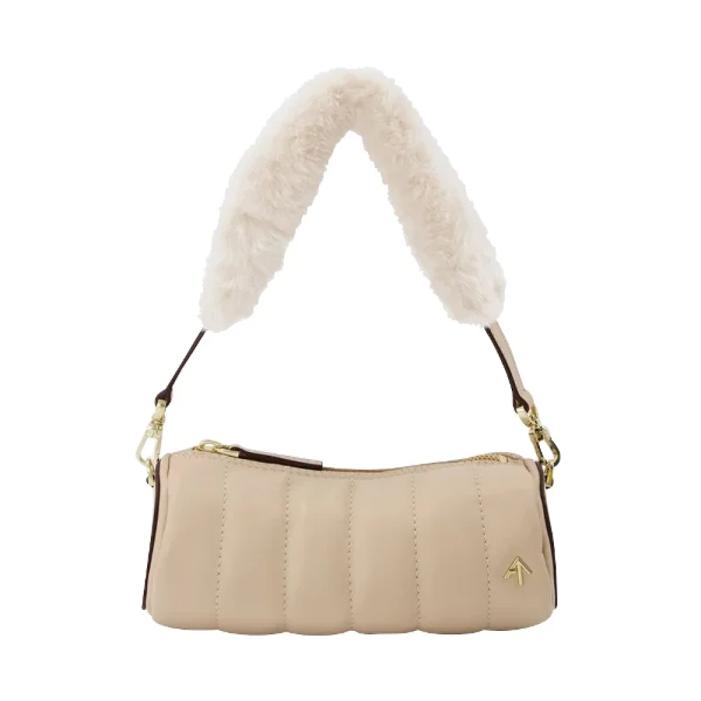 Manu Atelier Leather shoulder-bags Beige Dames