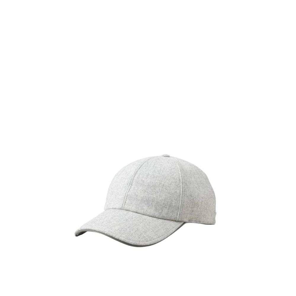 PESERICO Cashmere blend baseballpet Gray Unisex