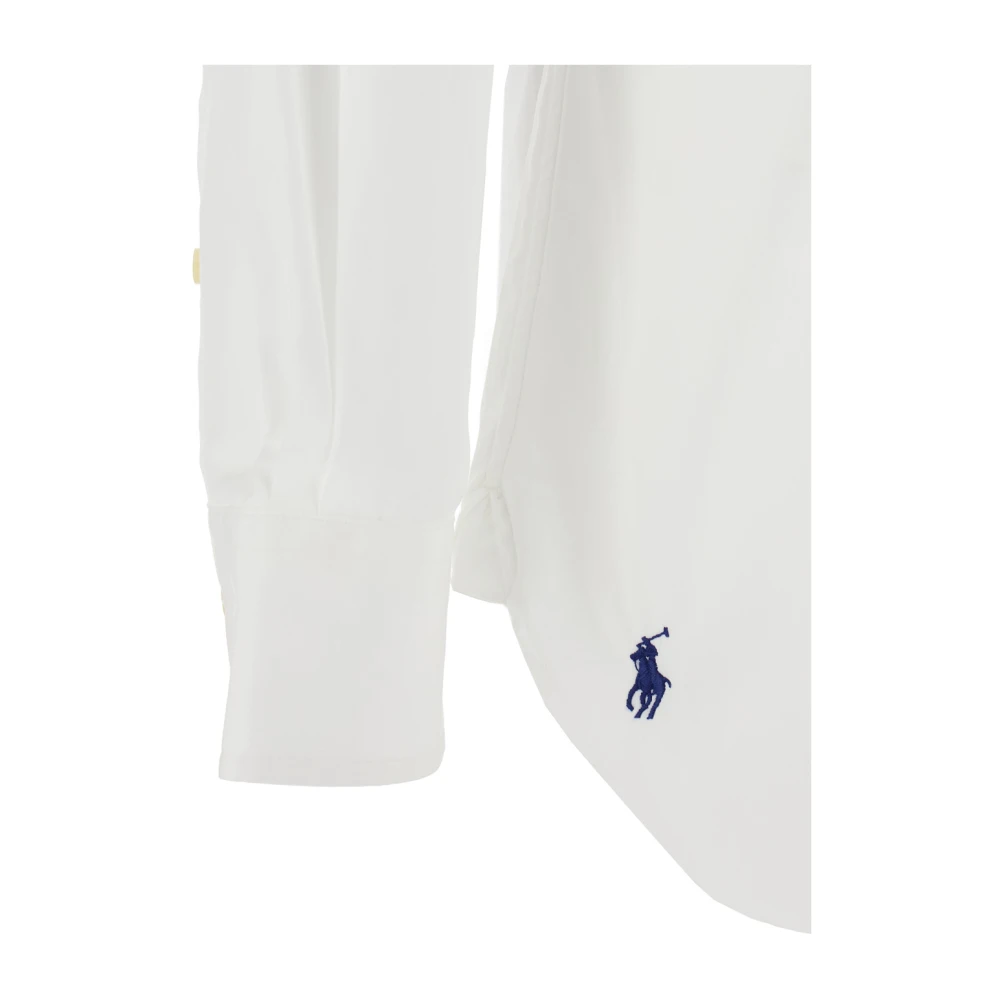 Polo Ralph Lauren Wit overhemd met puntkraag en ponyborduursel White Heren