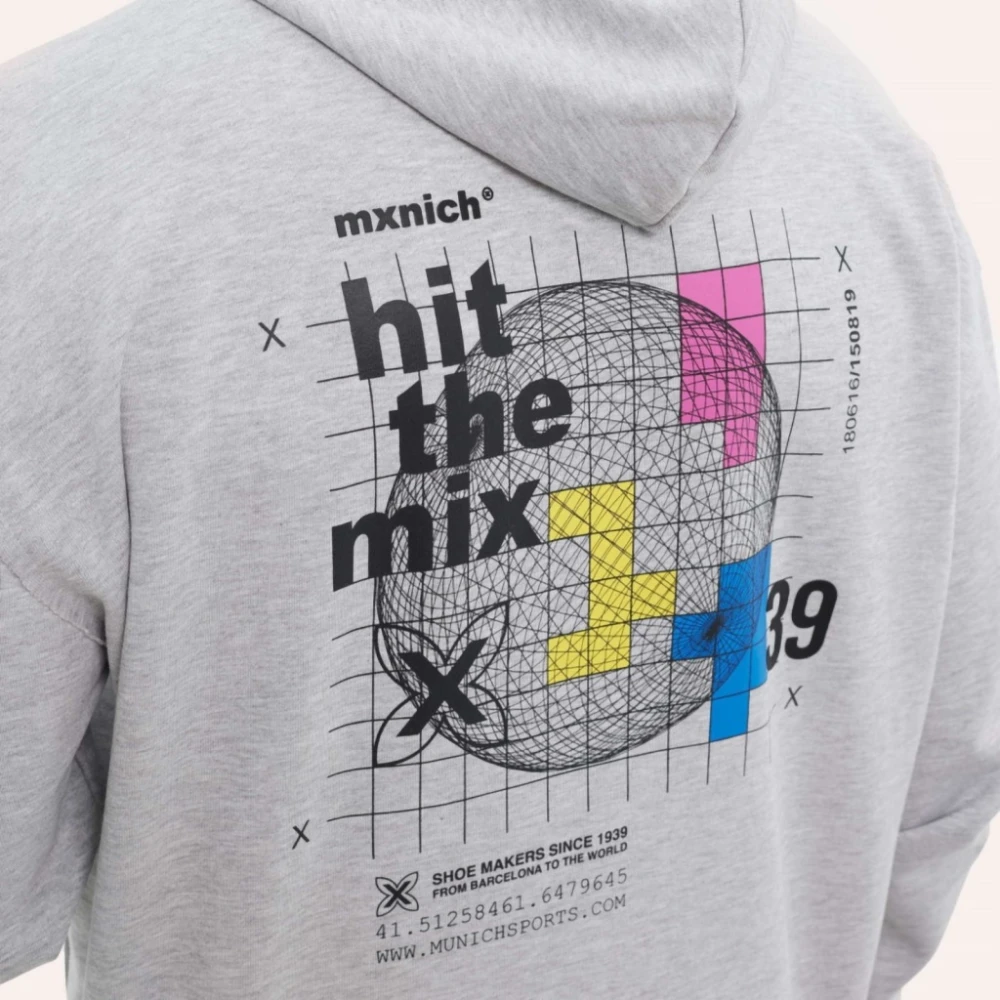 Munich Ruimte Hoodie Gray Heren