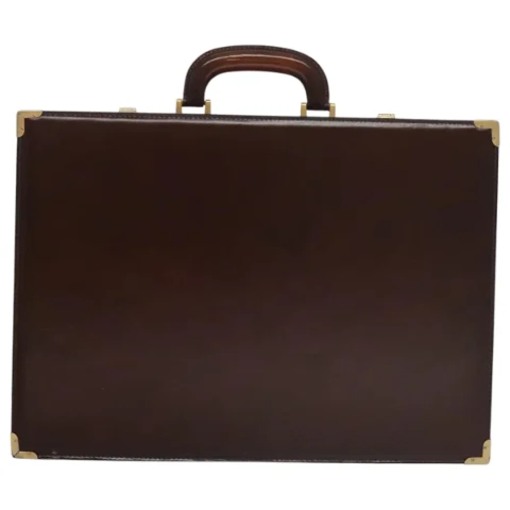 Bally Pre-owned Leather handbags Brown Heren