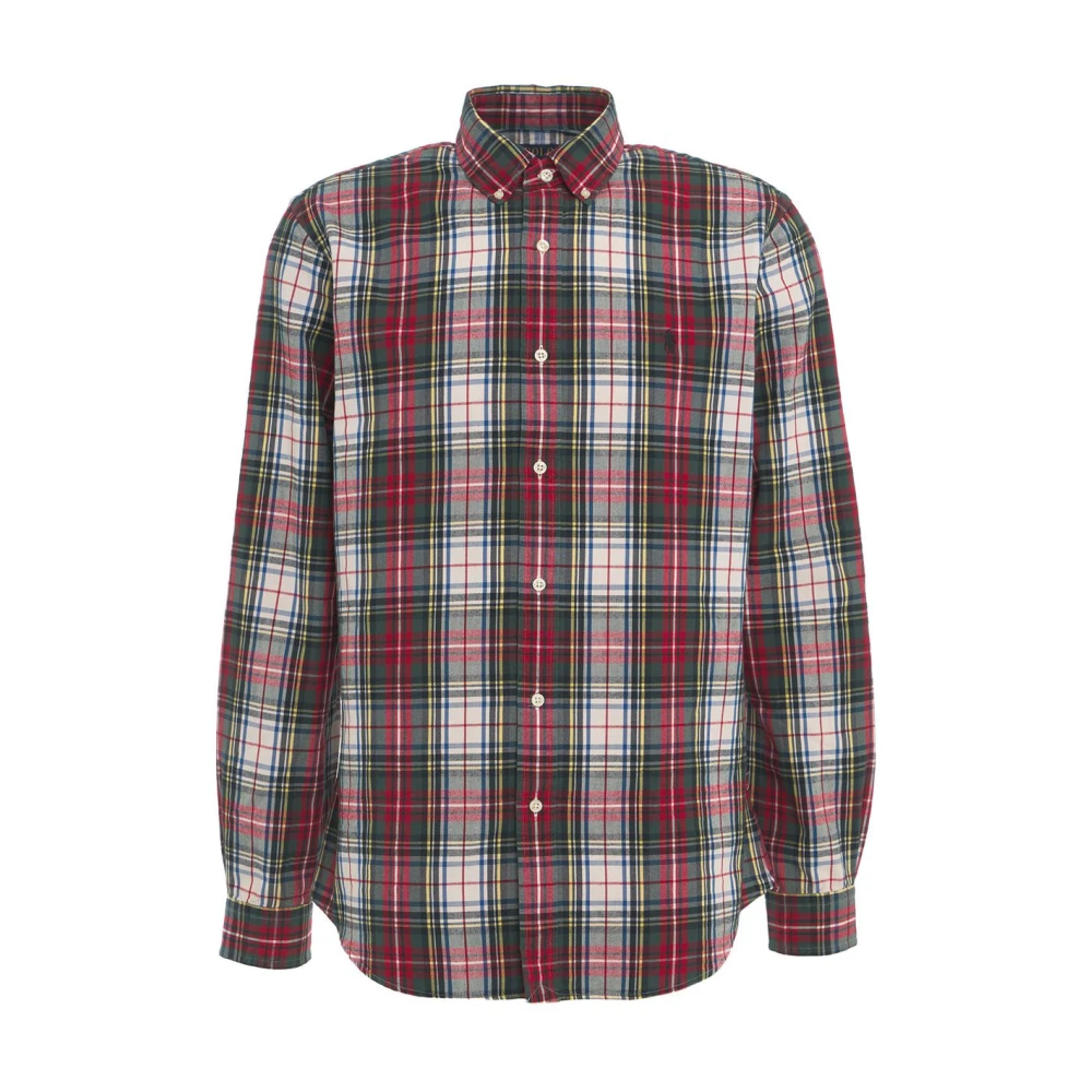 Polo Ralph Lauren Rood Geruit Print Shirt Aw24 Multicolor Heren