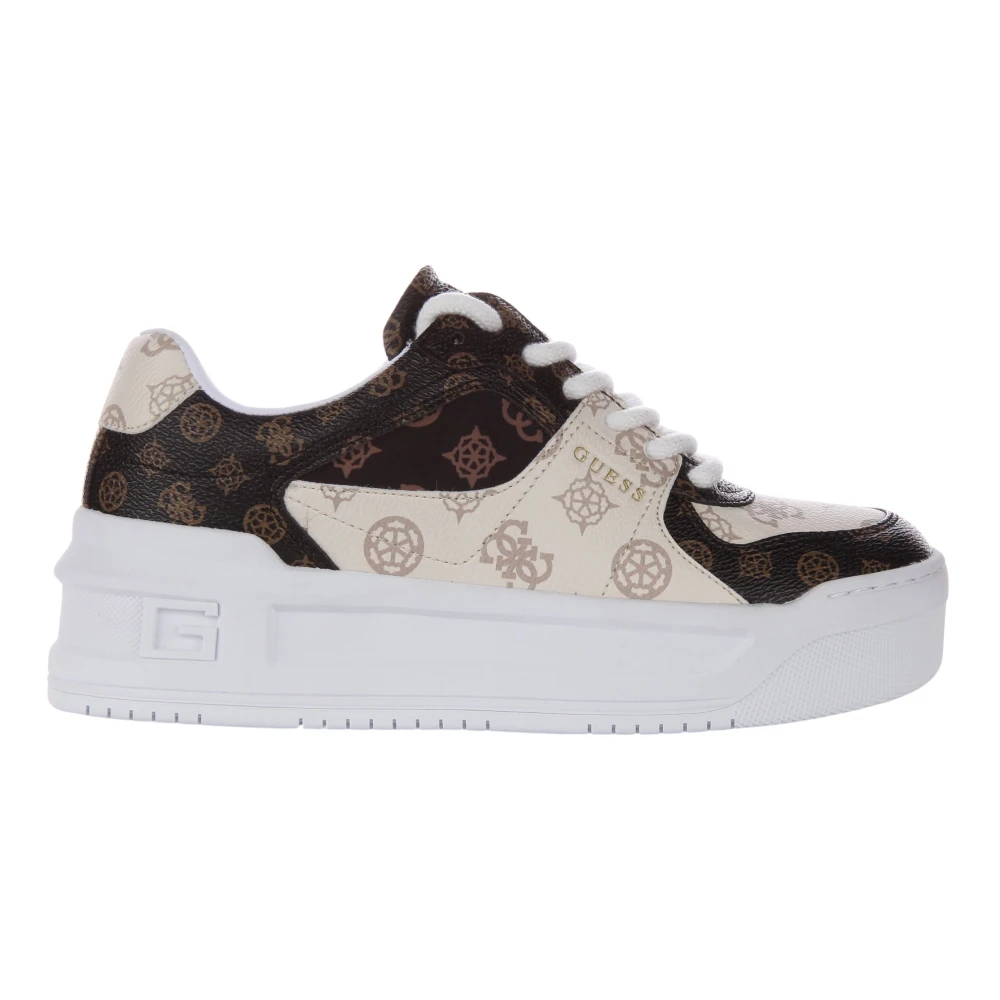 Guess Women's Multicolor Sneakers, 8 Uk, Peony Trainers