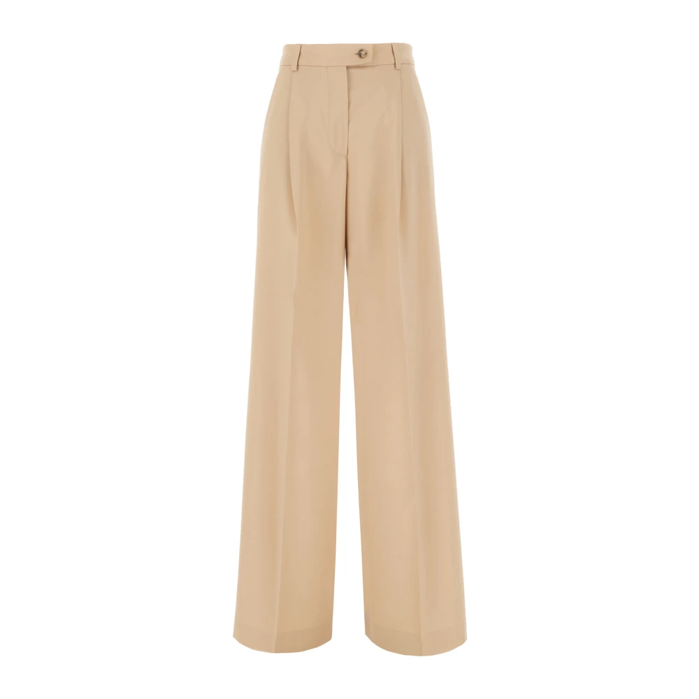 SPORTMAX Stijlvolle Broeken voor Dagelijks Gebruik Beige Dames