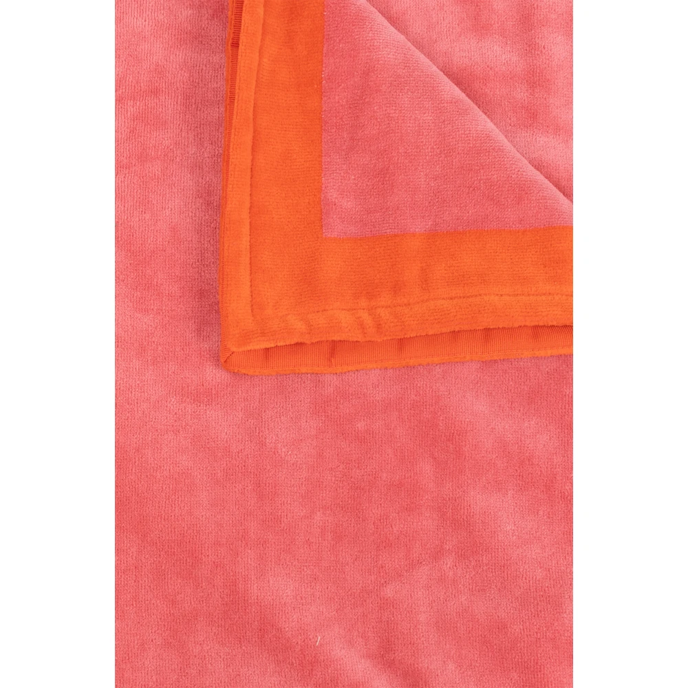 Jimmy Choo Strandhanddoek met logo Pink Dames