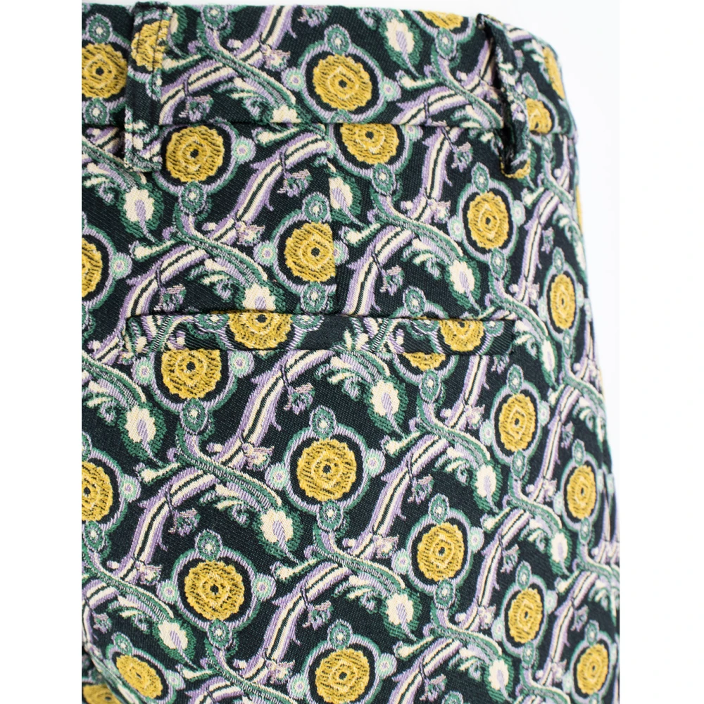 ETRO Slim-fit palazzo broek met stropdas-geïnspireerde print Multicolor Dames
