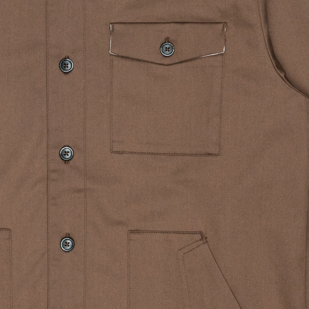 Nine In The Morning Japanse gabardine jas overhemd Brown Heren