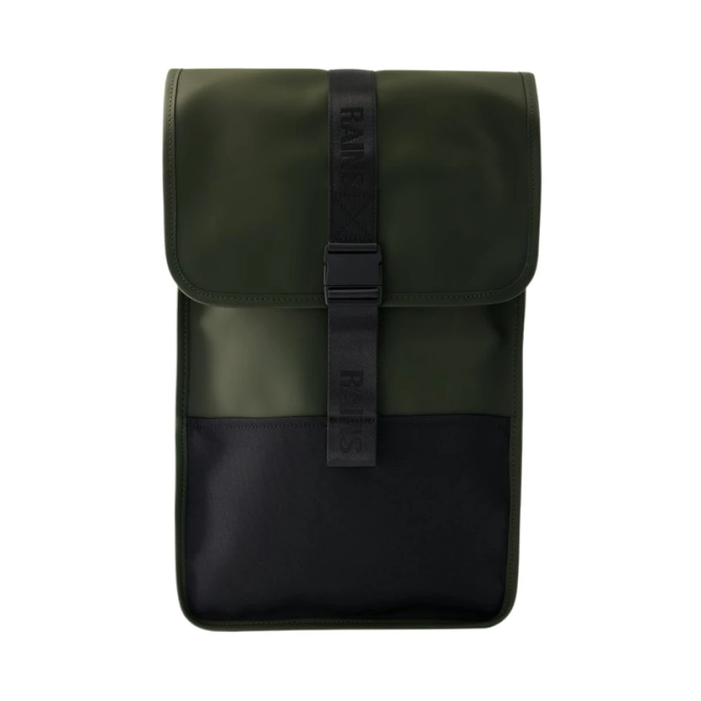 Rains Unisex Green Backpacks, One Size, Trail Backpack