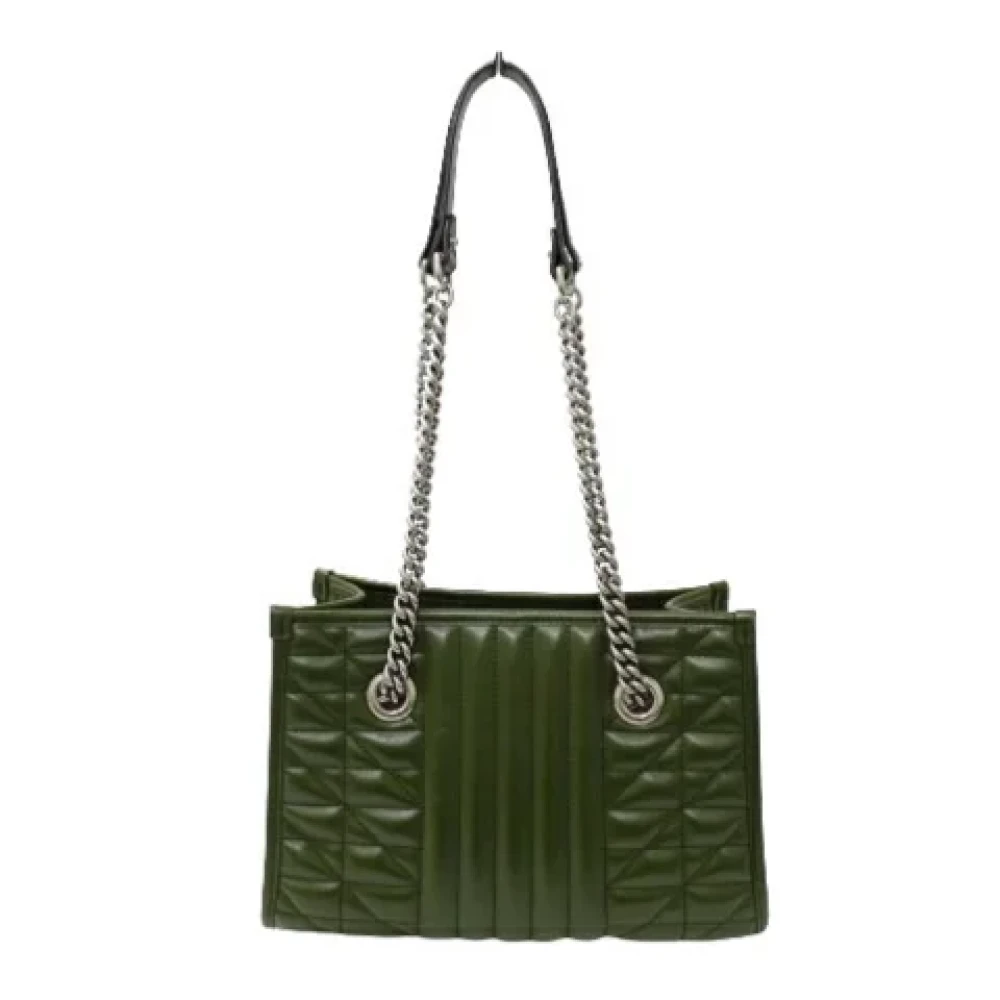 Gucci Vintage Pre-owned Leather totes Green Dames