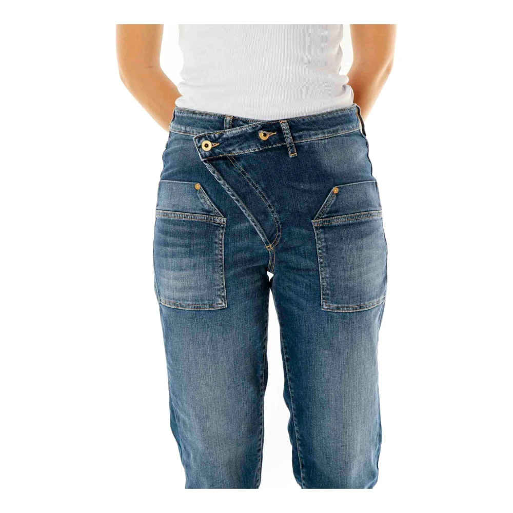 Le Temps Des Cerises Losse Pasvorm Zak Jeans Blue Dames