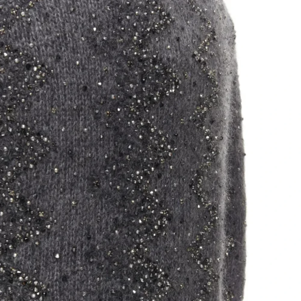Saint Laurent Vintage Pre-owned Wool tops Gray Dames