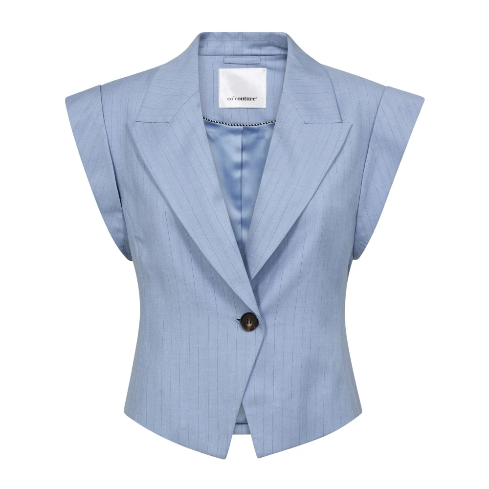 Co'couture Blue Vests - Female - Waistcoats - Xs - Jackets