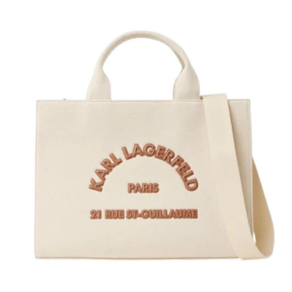 Karl Lagerfeld Women's Beige Handbags, One Size, Morio Handas