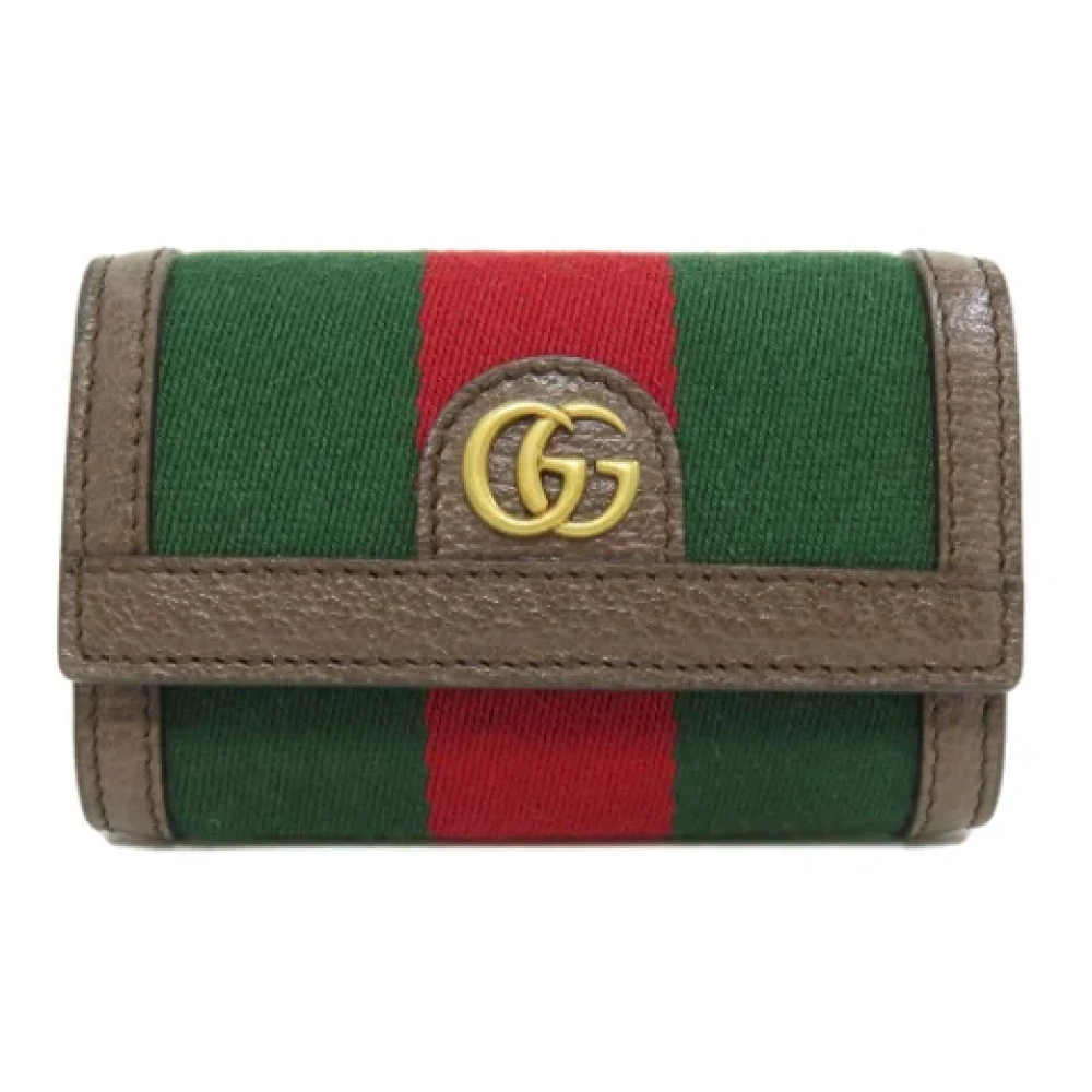 Gucci Vintage Pre-owned Canvas key-holders Brown Dames