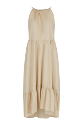 beige-halterneck-dress-for-women