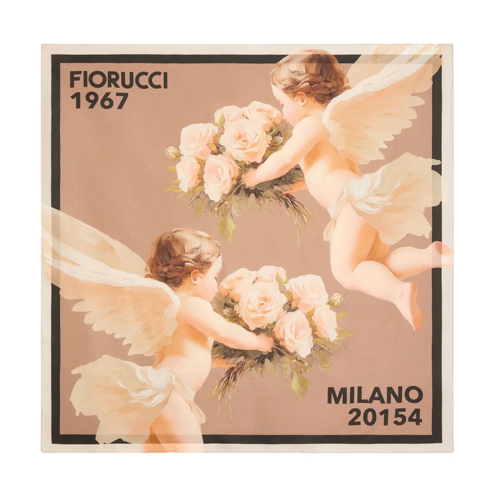 Fiorucci Donna Marrone - Foulard In Seta - Accessories - One Size