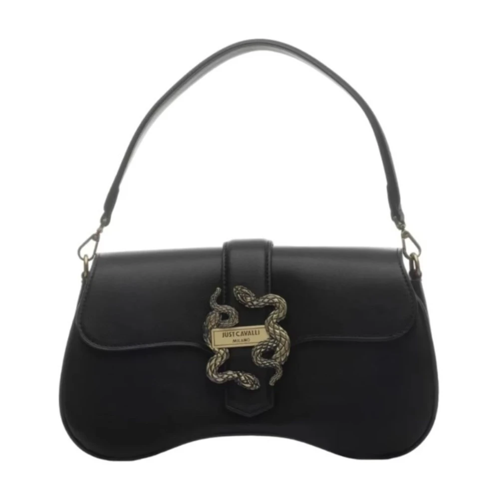 Just Cavalli Iconische Slange Dames Tas Collectie Black Dames